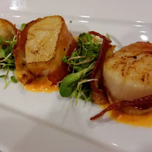 Bacon Wrapped Sea Scallops