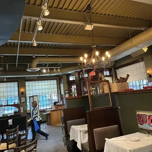 a restaurant with tables and chairs