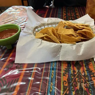 Chips and salsa.