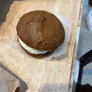 Pumpkin whoopie pie