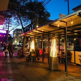 Outdoor dining at San Francisco's wine bar, 20 Spot.