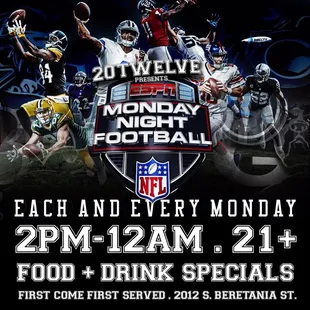each and every monday 2pm - 12pm