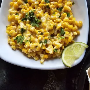 Esquites (Mexican corn salad)... delicious!