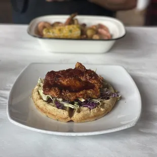 Korean Chicken and Waffles for peace