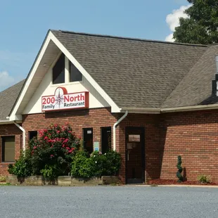 the front of the restaurant