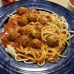 spaghetti and meatballs.