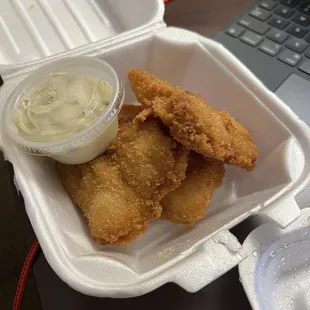 Fried fish fillet