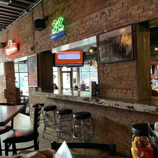 Back room seating area