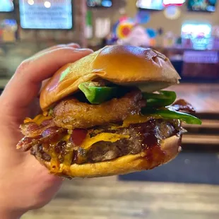 Tavern Burger (add jalapeño)