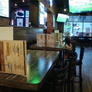 Front dining area, view looking south.