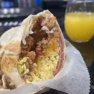 Breakfast wrap will put ya in a food coma. Soo good.