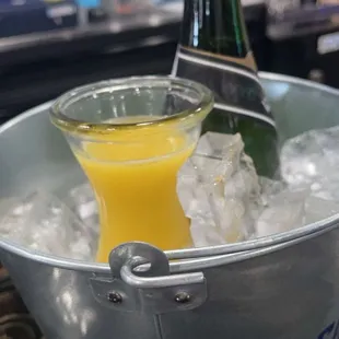 Bucket of mimosas