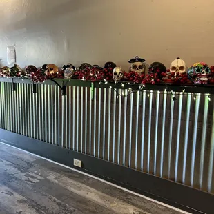 Loved this! They displayed Day of the Dead Skills of different patterns and shapes. They were really eye catching.