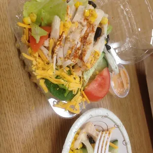 Half southwest salad