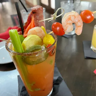 Make your own Bloody Mary bar-this was my creation