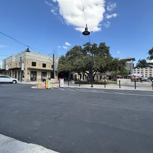 Across the street