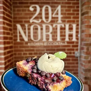 Monkey Bread Blueberry Cobbler @eating704