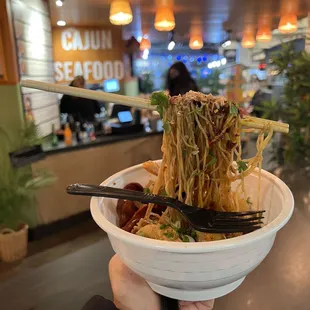 Anti gravity noodles