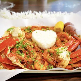 Cajun Crab &amp; Shrimp Platter