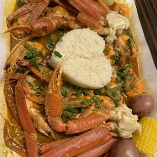 Cajun Crab &amp; Shrimp Platter