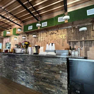 the interior of a restaurant