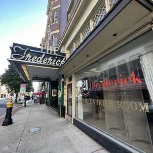 the outside of the store