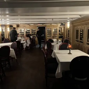 Wine cellar dining area