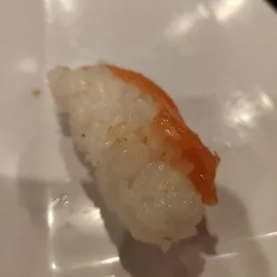 Salmon sushi with huge rice, all you can eat price $34 per person.