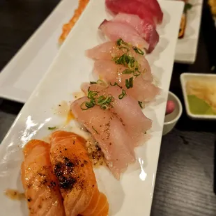 sashimi, sushi and sashimi, food, sushi