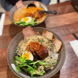 Black garlic lobster pork tonkotsu ramen