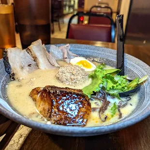 original lobster pork flavor tonkotsu ramen $13