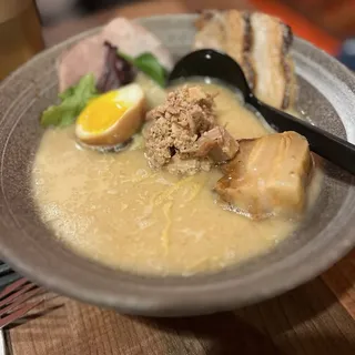 B5. Lobster Fracoured Black Garlic Tonkostu Ramen