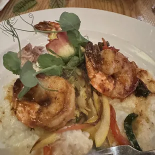 Asian flavor with mild pepper, Gouda risotto, and fresh vegetable 21