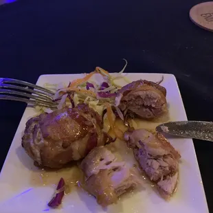 Bacon Wrapped Quail Breast