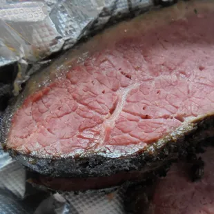 Pastrami, close-up.