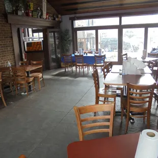 View looking towards the front from the back dining room.