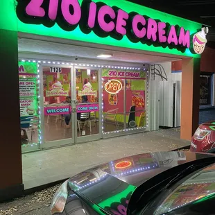 the front of the store