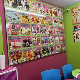 wall menu