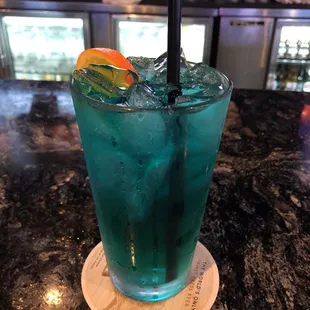 Looks like adios, supposed to be Irish trash can