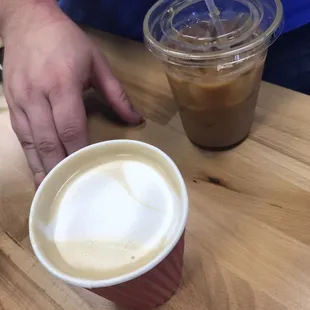 Couldn't wait to drink before the photo sorry! Vanilla decaf latte. Yum!