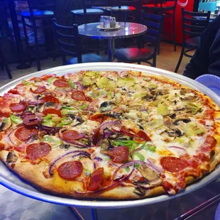 pizza, food