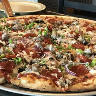 pizza, food