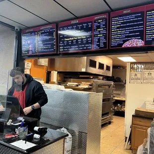 a man working in a restaurant