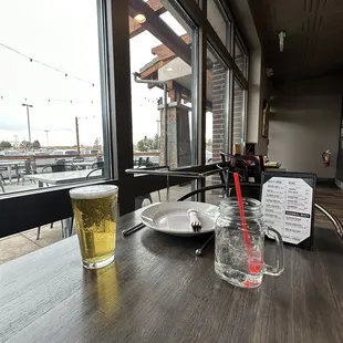 Craft Beer on tap and view from my table