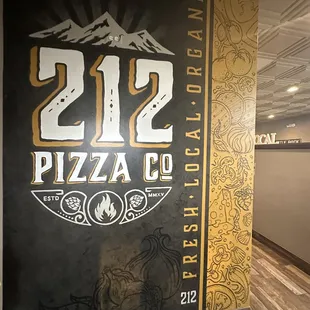 Company Logo immediately after entering the restaurant