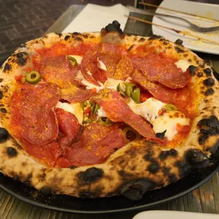 Spicy Salami Pizza