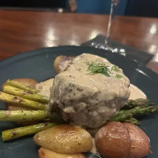 Steak au poivre...Not good.