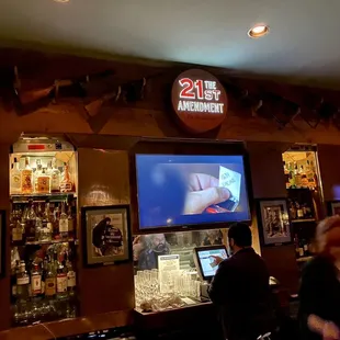 The bar at The 21st Amendment
