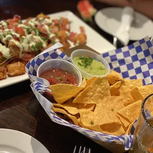 Chips and guacamole
