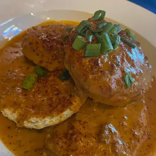 Chorizo gravy and biscuits